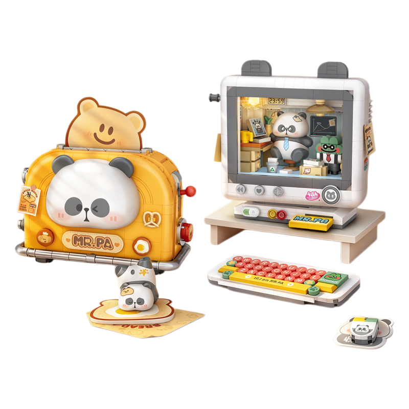Kids Educational Computer - LOZ 빌딩 블록 장난감 세트, 레트로