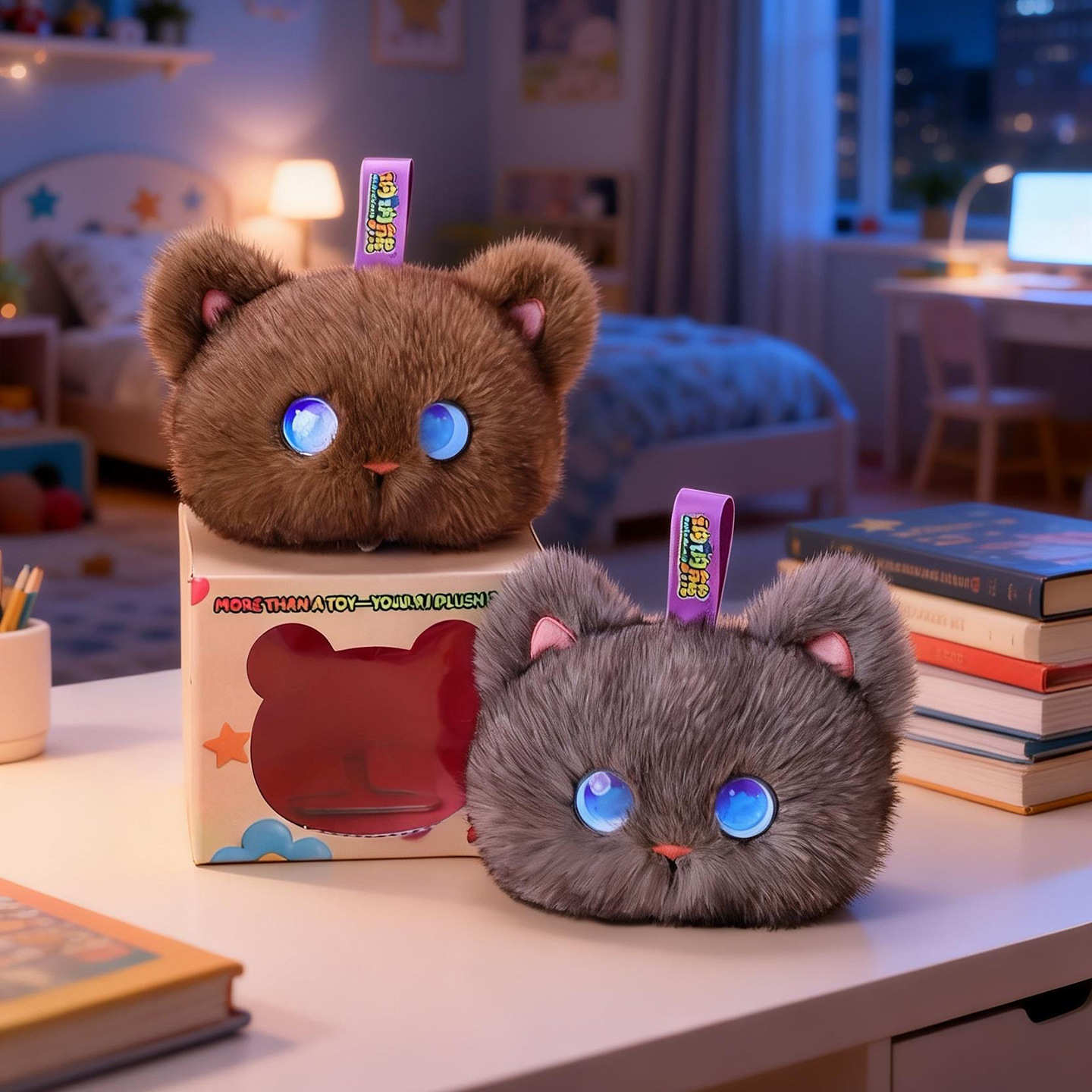 Kid Educational - 토봇 AI 플러시 고양이 장난감 인터랙티브