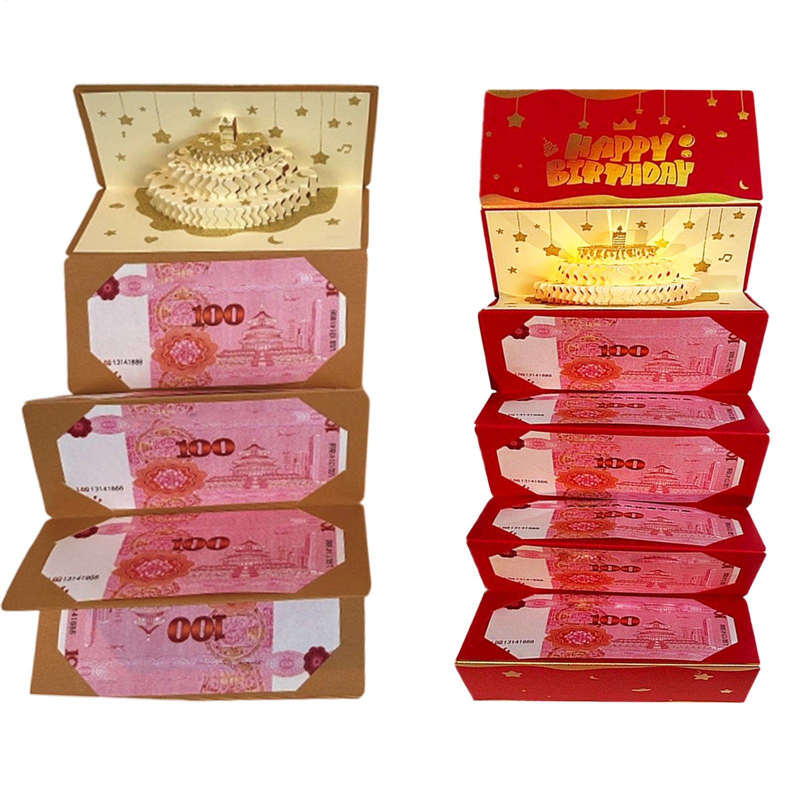 Kids Education Money - 3D 케이크 생일 돈 봉투 6칸
