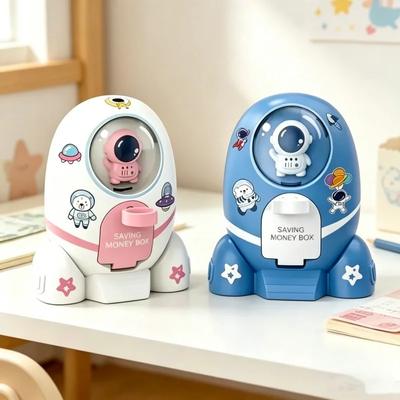 Kids Education Money - 로켓 우주비행사 동전 저금통 어린이 돈