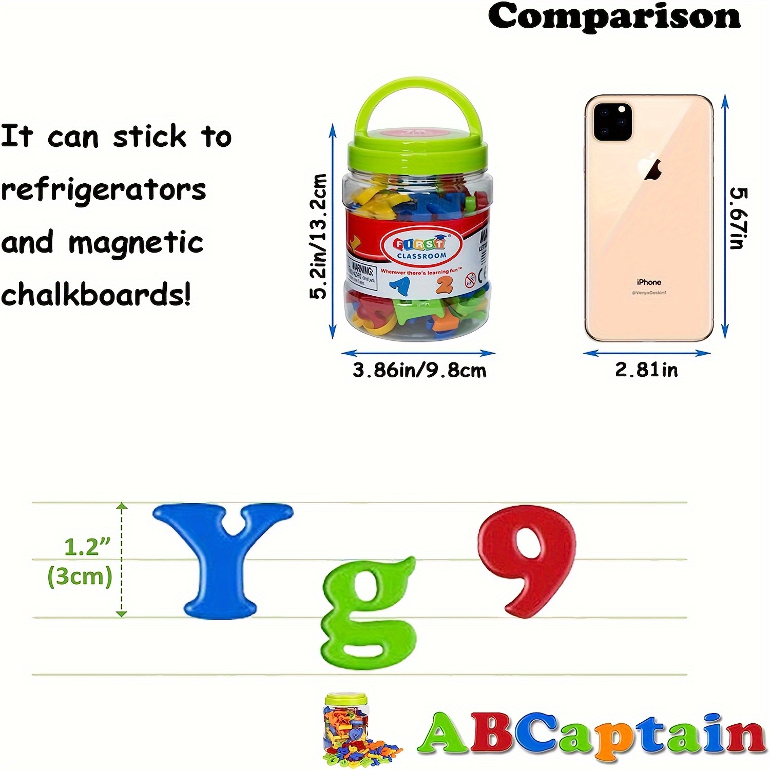 78개 자석 글자 숫자 알파벳, 다채로운 ABC 123 - Kids Education Alphabet Numbers 리뷰 및 가격