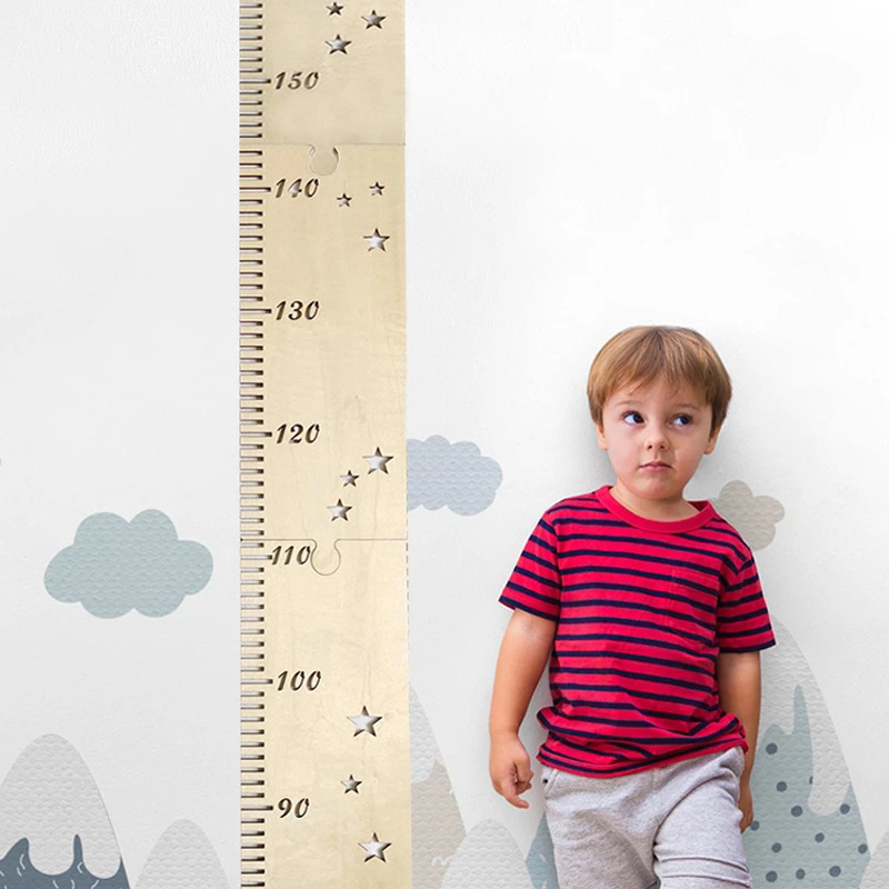 북유럽 나무 어린이 키 성장 차트 눈금자, 아기 어린이 - Kids Education Quotes 리뷰 및 가격