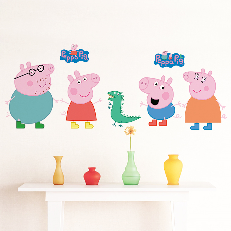 만화 페파피그 벽 스티커 어린이 방 거실 침실 유치원  - Kids Education Quotes 리뷰 및 가격