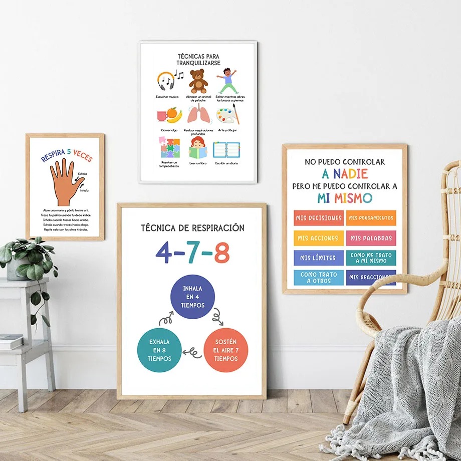 스페인어 어린이 교육 감정 요가 날씨 보육원 포스터 북 - Kids Yoga Education 리뷰 및 가격
