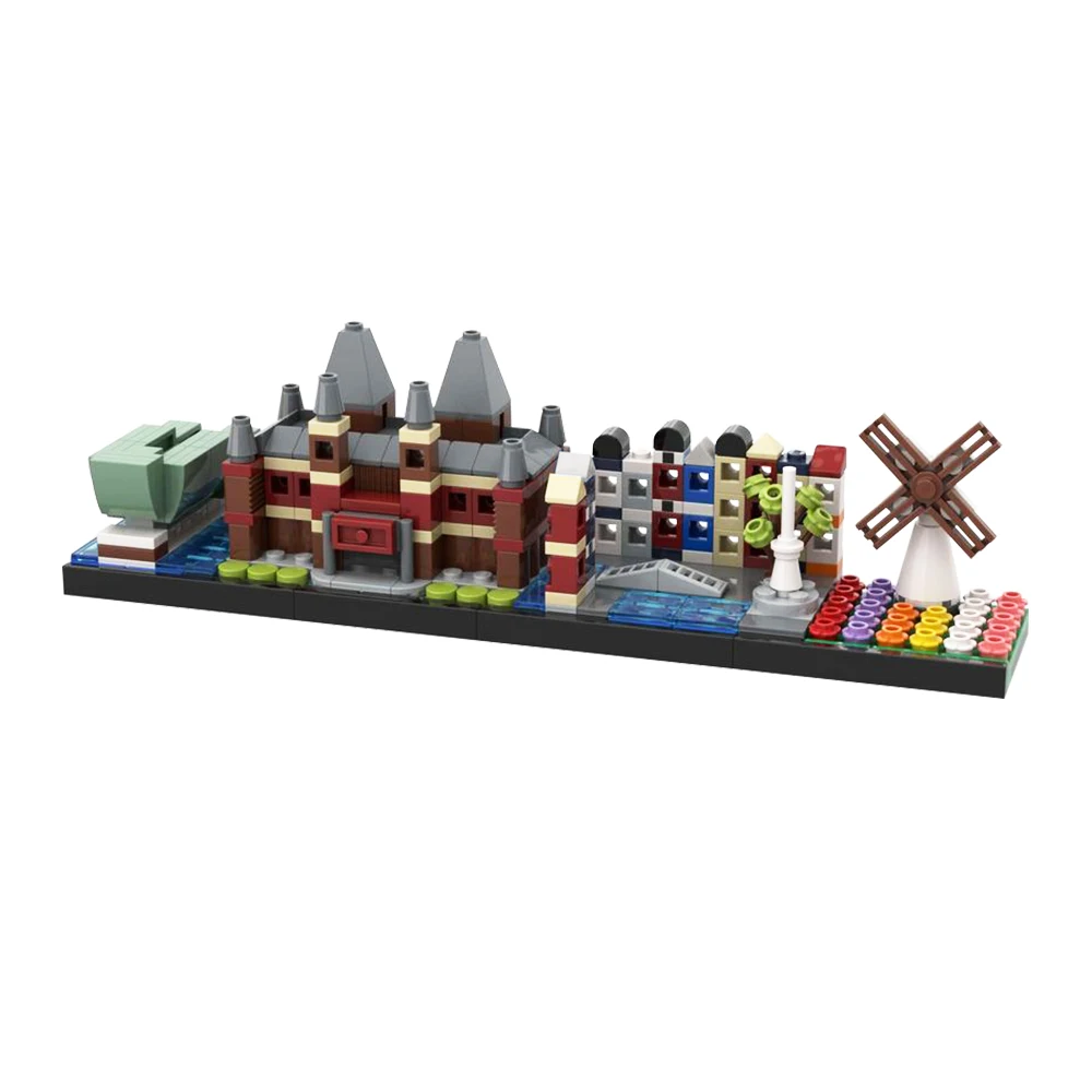 MOC 시티 무비 암스테르담 스카이라인 빌딩 블록 하우 - Kids Education Pdf 리뷰 및 가격