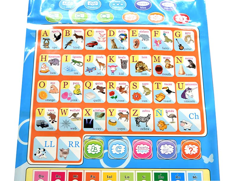 스페인어 영어 음성 차트 어린이를위한 어린이 교육 컴퓨 - Kids Educational Computer 리뷰 및 가격