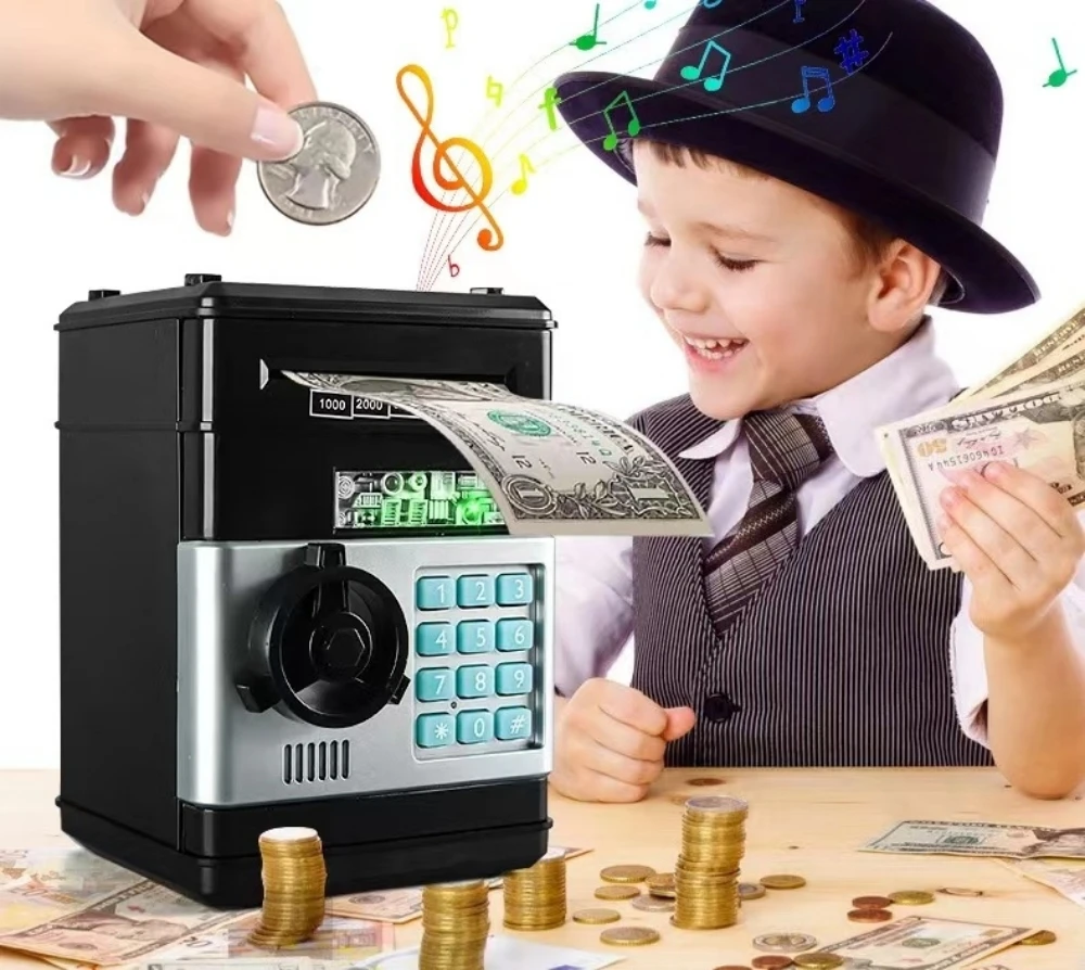 전자 저금통 ATM 비밀번호 현금 동전 저금통 ATM  - Kids Education Money 리뷰 및 가격