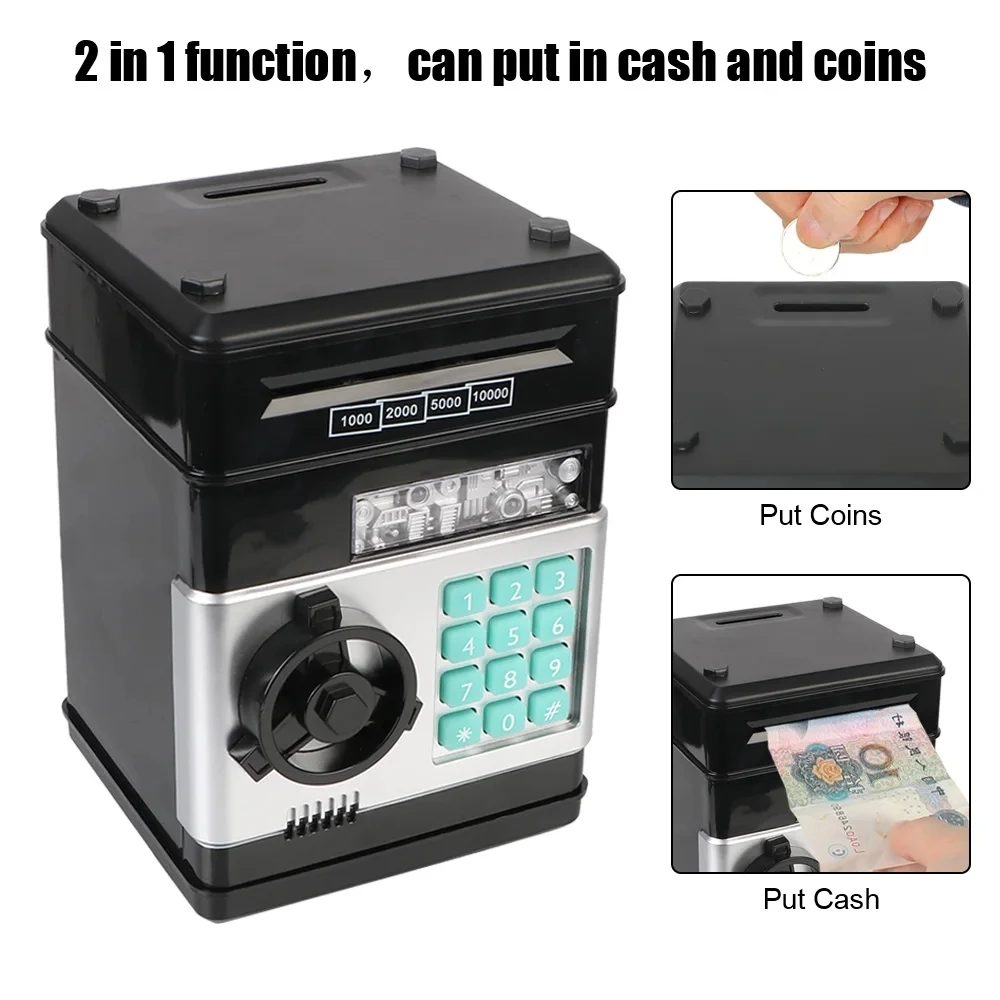전자 저금통 ATM 비밀번호 현금 동전 저금통 ATM  - Kids Education Money 리뷰 및 가격