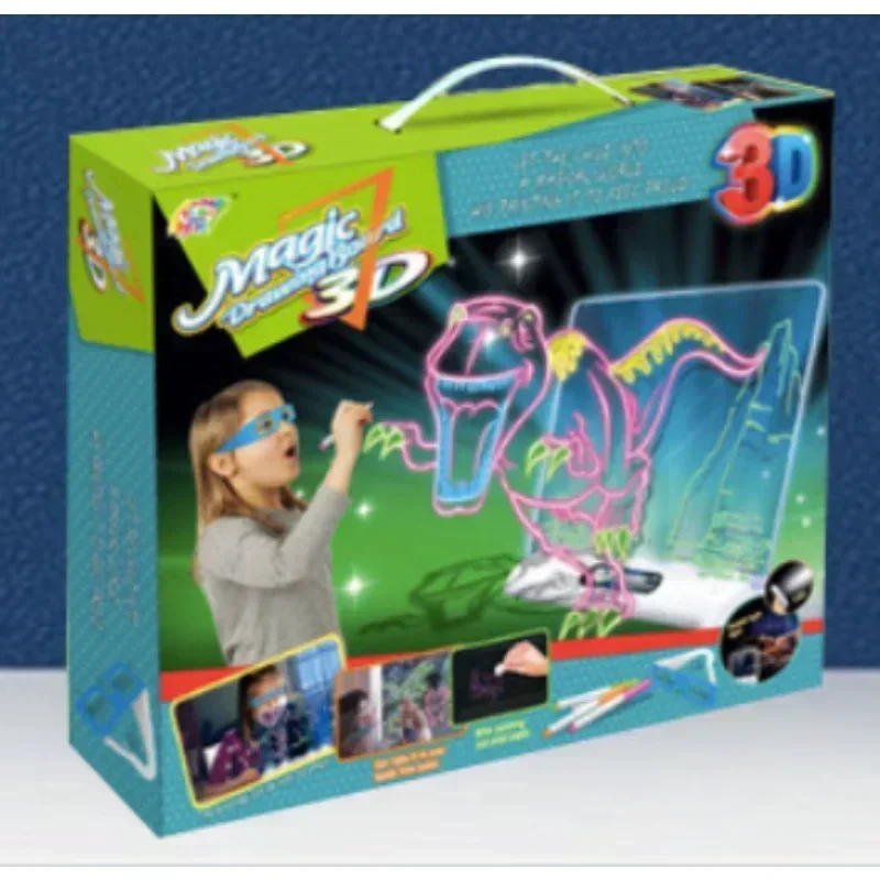 3D 매직 드로잉 보드 LED 글로우 파운데이션, 라이 - Kids Education Foundation 리뷰 및 가격