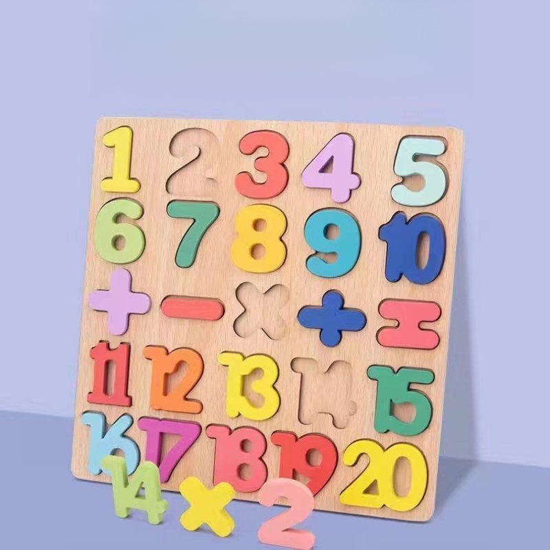 나무 알파벳 퍼즐 보드 숫자 나무 퍼즐 유아용 교육용  - Kids Education Alphabet Numbers 리뷰 및 가격