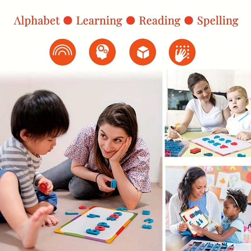 빨간색 & 파란색 영어 편지 자석 스티커 번호 냉장고  - Kids Education Alphabet Numbers 리뷰 및 가격