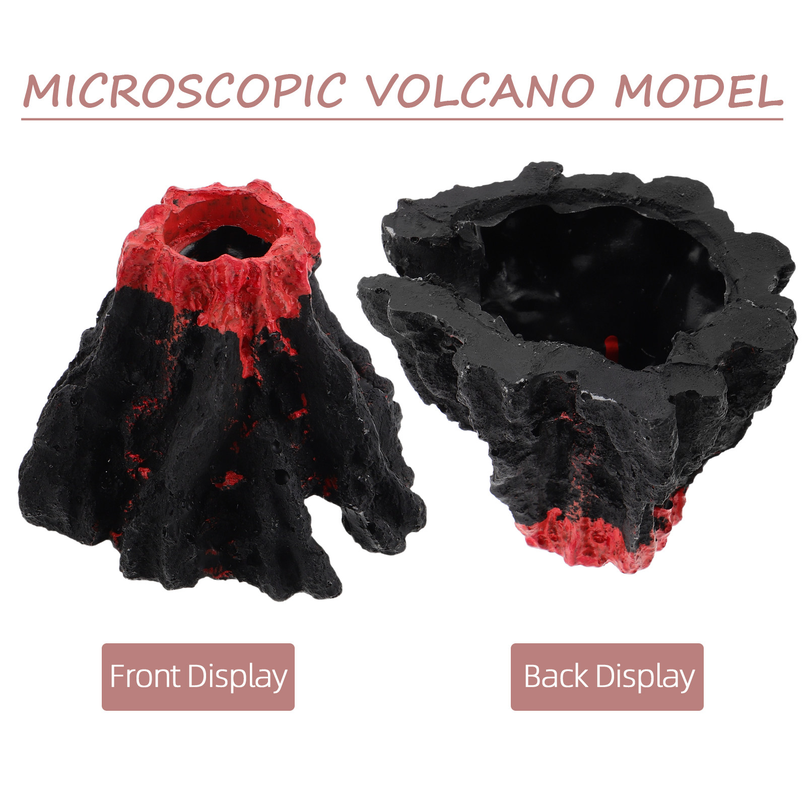 2Pcs 현실적인 수지 화산 시뮬레이션 미니어처 화산  - Science Kit Volcano 리뷰 및 가격